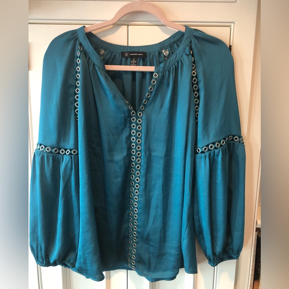 INC grommet blouse
